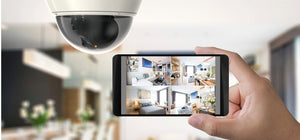 Home or commercial closed circuit television security and surveillance system with high definition real time video monitoring, remote access from mobile devices and integrated with home automation system